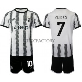 Barn Fotballdrakter Juventus Chiesa 7 Hjemme 2022-23 Kortermet